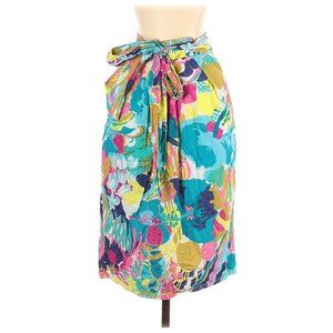 J Crew Floral Print Tie Waist Skirt